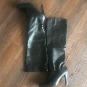 Stuart Weitzman tall black leather boots